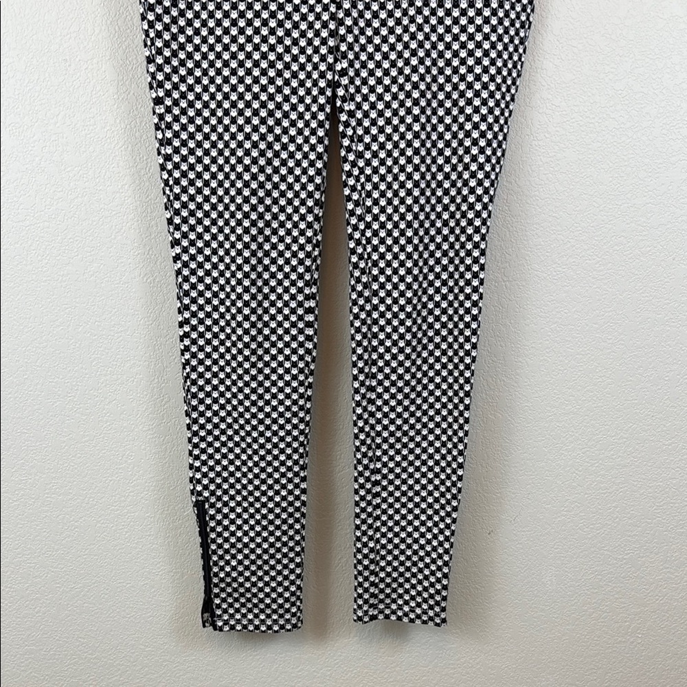 Betabrand Cat Print Black and White Trousers Size Small Tall - Picture 3 of 10